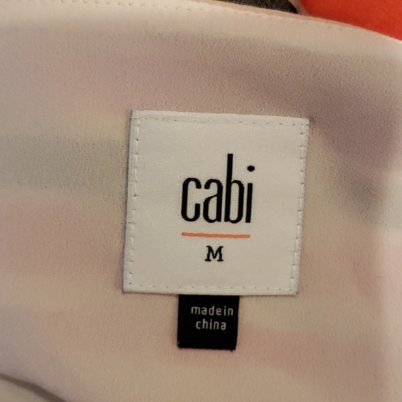 CABI #3448 Red Striped Banded Cami Tank Top sz M - Picture 8 of 11